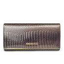 Beth Cat Women Wallet and Purses Genuine Leather Female Coin Card Holder Purse Ladies Money Bags Alligator Cow Wallets