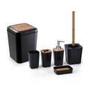 smartloc 6 pieces Plastic Bathroom Accessories Set Toothbrush Holder Toothpaste Dispenser Case Soap Box Toilet Shower Storage