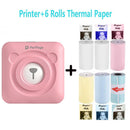 Peripage A6 304dpi Mini Pocket Printer Bluetooth Thermal Photo PrinterRed Brown Yellow for Mobile Phone Android IOS Gift