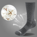 YUEDGE Mens 5Pairs/Pack Performance Cotton Moisture Wicking Sports Hiking Workout Training Cushion Crew Socks  Size 37-46 EU
