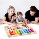 Educational Wood Math Toys For Children  Wooden Montessori Materials Learning Numbers Matching Game Mathematics Montessori Toys