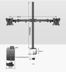 400mm DL-T902-240 Desktop Stand Full Motion 360 Degree steel Monitor Holder 10"-27" clamp base Monitor Mount Arm Load 12kg