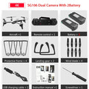 SG106 Drones With Camera HD 4K Dual Camera Optical Flow WiFi Video Helicopter RC Quadcopter For Toys Kid RTF Dron 4k Drone