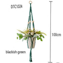 Handmade macrame plant hanger pot holder pot tray/pot hanger pot tray for wall decoration countyard /garden pot tray for plant