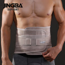JINGBA SUPPORT 束身衣收腹带腰部训练器排汗男士背部支撑护腰健身带工厂批发直销