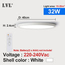 Modern Remote Control Led Ceiling Light Golden Wood Grain 24W 32W Bedroom Livingroom Kitchen Bathroom RC Dimmable Ceiling Lamp