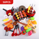 Kids Pretend Play Toy Mini Kitchen Toys Cookware Pot Pan Simulation Kitchen Utensils Cooking Toys For Boys
