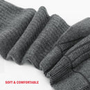 YUEDGE Mens 5Pairs/Pack Performance Cotton Moisture Wicking Sports Hiking Workout Training Cushion Crew Socks  Size 37-46 EU