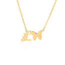 Butterfly Initial Necklace For Women Stainless Steel Gold Chain A-Z Letter Necklace Pendant Bijoux Femme 2020 Boho Jewelry Gift