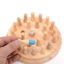 Kids Party Game Wooden Memory Match Stick Chess Game Fun Block Board Game Educational Color Cognitive Ability Toy for Children