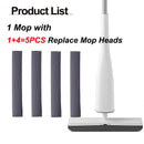 Eyliden Mop180 Degree Self-Wringing Mop Squeeze Mop with PVA Sponge Mop Heads Floor Washing Mop for Household Cleaning Tools