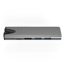 USB 3.1 Type-C Hub To RJ45 HDMI Adapter 4K Thunderbolt 3 USB C Hub with Hub 3.0 TF SD Reader Slot PD for MacBook Pro/Air