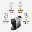 HiBREW咖啡机 4合1 多功能胶囊意式浓缩咖啡机 Dolce Gusto & Nespresso & ESE Pod & 咖啡粉 兼容 不锈钢外观 H3