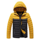CHAIFENKO Winter Warm Casual Jacket Parkas Men Autumn Fashion Streetwear Men Parkas Windproof Thick Hooded Slim Solid Coat Men