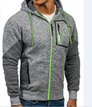Covrlge Men's Hoodies Patchwork Sweatshirt 2019 New Hot Sale Raglan Hoody Autumn Winter Men's Zipper Sportswear Hoodie MWW180