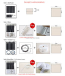Modern White tulle curtains for living room bedroom geometric sheers curtain drapes for windows