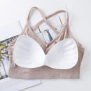 Women Cross Strap Sports Bra Push Up Sport Bra Top Yoga Gym Crop Top Brassiere Femme Fitness Top Sport Bh Breathable Bra