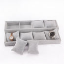 Bracelet Tray 4 Grids Jewelry Display Box Jewelry Pillow Display Prop Watches Bracelet Showcase Watch Tray