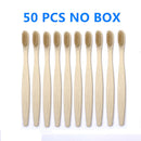50/40/30-pack Bamboo Toothbrush Adults Soft Bristles Biodegradable Plastic-Free Toothbrushes Low Carbon Eco Bamboo Handle Brush