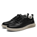 Fashion Men Shoes Genuine Leather Loafers Breathable  lace up comfortable Oxfords Casual Shoes Men Sneakers shoes Bigger Size 46