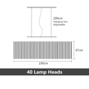Modern LED Chandelier lighting Nordic Black/White Office Pendant lamps living room home hanging lights dining room Bar fixtures