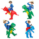 Kids Dinosaur Inflatable Costume Boys Girs Jumpsuit Boysuit Child Alien Cosplay Costume Purim Halloween Party Suit Clothes