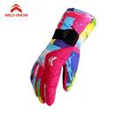 Wild Snow Brand New Ski Gloves Women Warm Winter Waterproof Snowboarding Gloves Snowmobile Riding Motorcycle Gloves