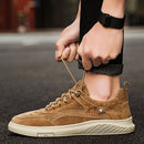 Fashion Men Shoes Genuine Leather Loafers Breathable  lace up comfortable Oxfords Casual Shoes Men Sneakers shoes Bigger Size 46