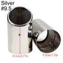 2Pcs/Set Chrome Plating Stainless Steel Car Exhaust Muffler Tip Pipes Covers for Audi A1 A3 A4 TT 2009-2015/VW Volkswagen PASSAT
