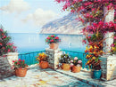 5D DIY Diamond Painting Full Square Landscape Cross stitch Kit Diamond Embroidery Flower Sea Mosaic Picture Of Rhinestones Decor