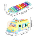 New Kids Music Bus Toys Instrument Xylophone Piano Lovely Beads Blocks Sorting Learning Educational Baby Toys For Children