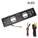 LEEPEE Car Rear View Camera 4/8 LED Parking Assistance Sensor Kit European License Plate Holder Frame Universal Auto Accessories