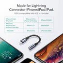 绿联适用于iPhone的转接器 MFi DAC Lightning转3.5mm耳机转接头 适用于iPhone 12 11 Pro max xr 辅助音频线 手机配件