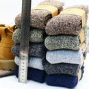 Winter Men's Super Thick Warm High Quality Harajuku Retro Snow Casual Antifreeze Wool Socks 3 Pair