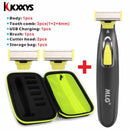 MLG Washable Rechargeable Electric Shaver Beard Razor Body Trimmer Men Shaving Machine Hair Face Care Cleaning