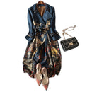 New Women's raincoat autumn and winter suede long-sleeved Trench Women's coat 3xl