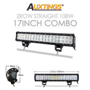 Auxtings 12'' 22'' 20inch 12V 24V offroad led light bar Spot Flood Combo 20'' 126W led Work Light for Jeep Car 4WD Truck SUV ATV