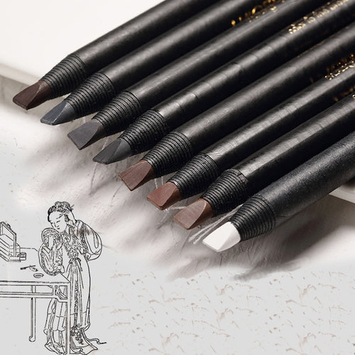 12PCS  Eyebrow Pencil Cosmetic  pencil  for eyeshadow Natural Long-Lasting Tattoo  eyebrows waterproof eyebrow makeup set beauty