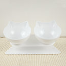 Cat Double Bowl Cat Bowl Dog Bowl  Non-slip Food Bowl With Raised Stand Cat Feeding & Watering Supplies Dog Feeder Pet Supplies