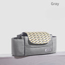 Universal Baby Stroller Organizer Expandable Diaper Bag with Shoulder Strap,Cup Holder,Zipper Pocket Stroller Accessories Travel