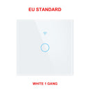 GIRIER Tuya Wifi Light Switch, Smart Touch Wall Switch EU/US Support Multi-way Control 100-240V, Works with Alexa Google Home