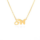 Butterfly Initial Necklace For Women Stainless Steel Gold Chain A-Z Letter Necklace Pendant Bijoux Femme 2020 Boho Jewelry Gift
