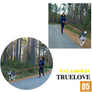 Truelove狗狗跑步弹力牵引绳 手持腰戴式可调节尼龙弹性伸缩狗绳 适用于跑步慢跑散步