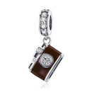 BISAER 925 Sterling Silver High Heels Shoes&Lipstick Charms Beads Wine Glass Pendant Fit Elegant Women DIY Bracelet Fine Jewelry