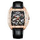 2020 new AILANG automatic mechanical men military luxury brand-name business hollowed out waterproof gents watches Rubber strap