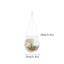 Retro Disco Ball Planter Basket Round Mirror Hanging Pot flower pot Wall Planter Pot Hangin Vase Desktop Decoration Balcony Vase
