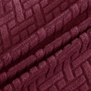 Wing back Chair Cover Jacquard Spandex Stretch Slipcovers for office Chairs Stylish 2 Piece Set With Elastic Band