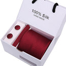 Joy Alice Wedding men neck ties gift box packing men brand luxury necktie pocket square silk tie set cufflinks handkerchief