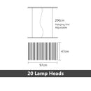 Modern LED Chandelier lighting Nordic Black/White Office Pendant lamps living room home hanging lights dining room Bar fixtures