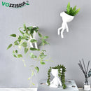HOT Tree Man Flower Pot Planters for Plants Nordic Plant Pot Wall Modern Pot Plant Wall Pots Wall Flowerpot Cute White Planter